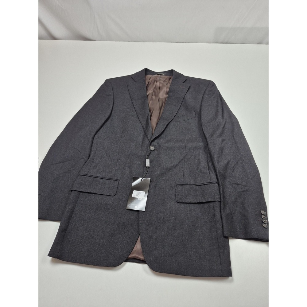 Galante Uomo Blazer Mens 38R Gray 100% Wool Sport Coat Italy 2 Button NWT